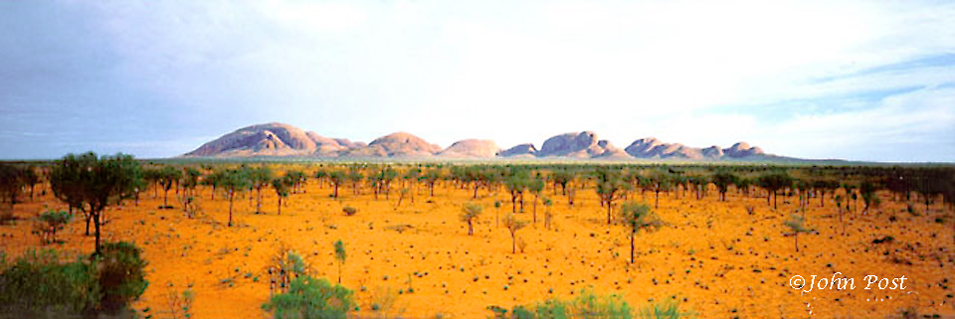 View to Olgas rock formation