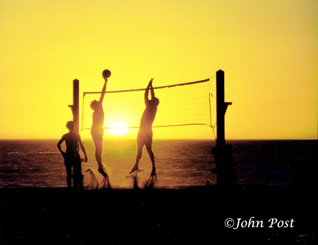 Volleyball, Hermosa Beach, people, beach, ocean,