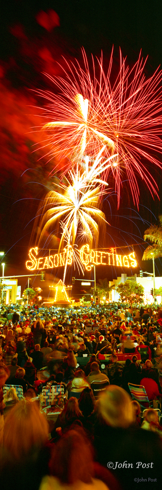 Seasons Greetings Christmas Fireworks vt