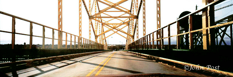 driving on bridge