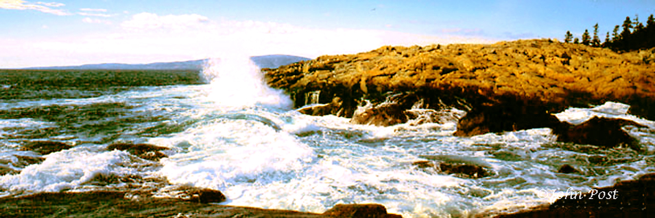 crashing Surf rocks of various sizes and shapes and colors.