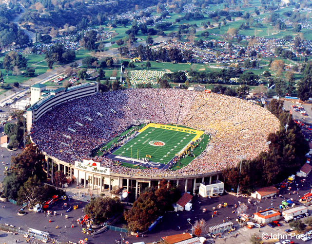 Rose Bowl  - aerial panorama