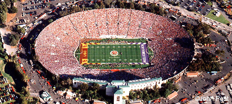 Rose Bowl  - aerial panorama