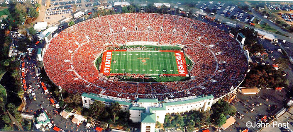 Rose Bowl  - aerial panorama